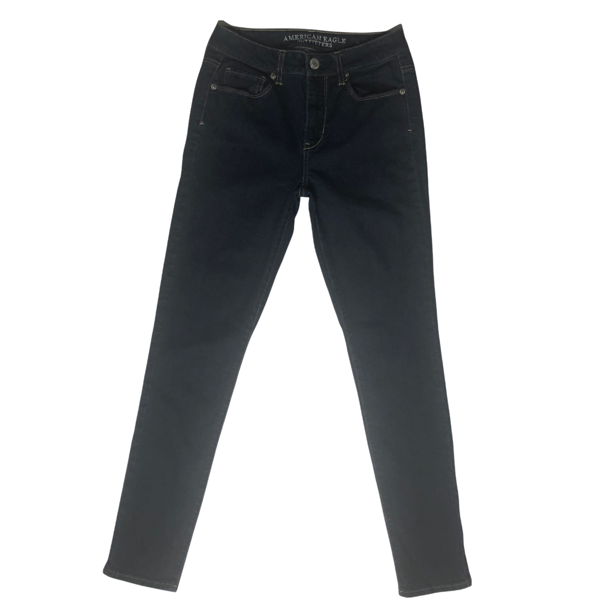 Ajio American Eagle Black Skinny Jeans Light-Wash Skinny Fit Jeans