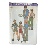 Simplicity 7513 Boys' Shirt, Top, Pants or Shorts Pattern - Size 8