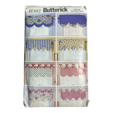 Butterick H502 Easy Reversible Window Valances Pattern  - Size One Size
