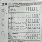 Simplicity 8930 Misses' Skirt, Blouse and Lined Vest Pattern - Size 12