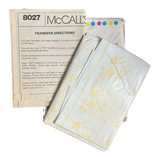 McCall's 8027 Cross Stitch Transfers Pattern - Size One Size