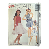 McCall's 4246 Girls' Two Piece Dress (Top, Skirt, Culottes) Pattern - Size 7-8-10
