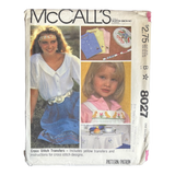 McCall's 8027 Cross Stitch Transfers Pattern - Size One Size