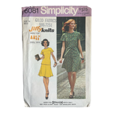 Simplicity 6081 Misses' Jiffy Knit Two-Piece Short Dress Pattern - Size 14