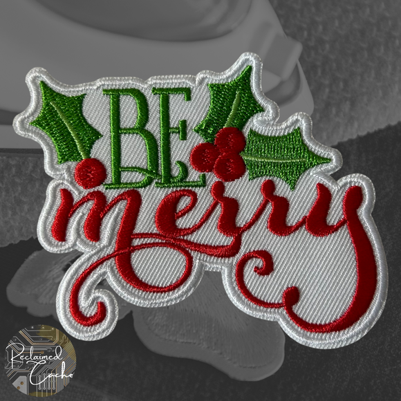 Be Merry Iron On Patch