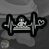 Heartbeat DJ Iron On Patch