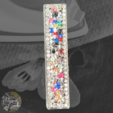 Letter I Multicolor Rhinestone Iron On Patch