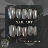 Iridescent Short Oval Nails - Size Small