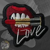 Love Lips Lipstick Iron On Patch
