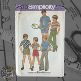 Simplicity 7513 Boys' Shirt, Top, Pants or Shorts Pattern - Size 8
