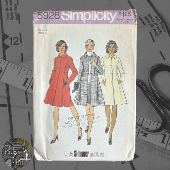 Simplicity 5928 Princess Coat Pattern - Size 12
