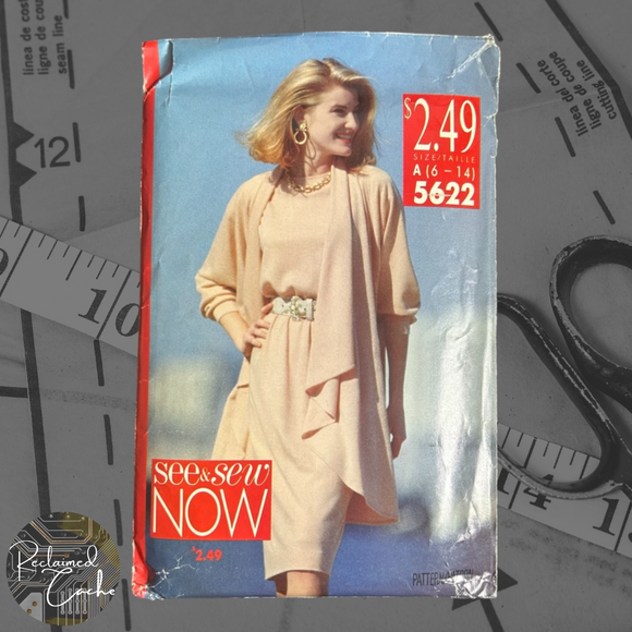 See & Sew Now 5622 Misses' Coat, Top & Skirt Pattern - Size 6-14