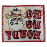 Ho Ho Howdy Cowboy Santa Iron On Patch