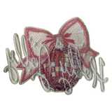 Holly Jolly with Disco Ball Iron On Patch