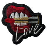 Love Lips Lipstick Iron On Patch