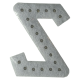 Iridescent Letter Z Iridescent Rhinestone Iron On Patch