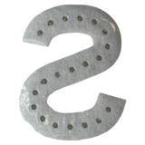 Iridescent Letter S Iridescent Rhinestone Iron On Patch