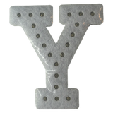 Iridescent Letter Y Iridescent Rhinestone Iron On Patch