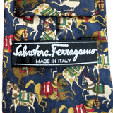 Salvatore Ferragamo Equestrian Horse Tie