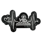 Heartbeat DJ Iron On Patch