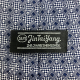 Blue Diamond Checkered Pattern Tie