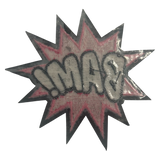 Pink BAM! Iron On Patch