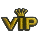 VIP with Crown Iron On Patch