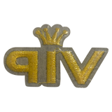 VIP with Crown Iron On Patch