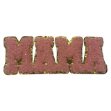 Light Pink and Gold MAMA Iron On Patch Patch