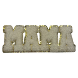 White and Gold MAMA Iron On Patch Patch