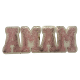 Light Pink and Gold MAMA Iron On Patch Patch