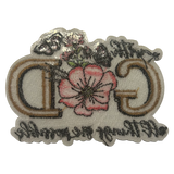 With God All Things Iron On Patch
