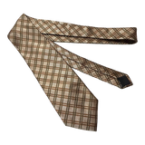 Gold and Green Diagonal Stripes Tie