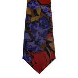 Multicolor Abstract Floral Skinny Tie
