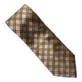 Gold and Green Diagonal Stripes Tie