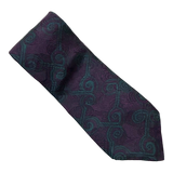 Jimmy Pike Purple and Green Abstract Tie