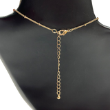Gold Dainty Necklace with Charm