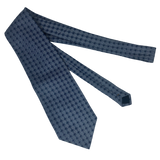 Blue Diamond Checkered Pattern Tie
