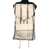 Universal Thread Tweed Striped Drawstring Flap Backpack