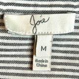 Joie Gray and White Dumas Button Down Shirt  - Size Medium