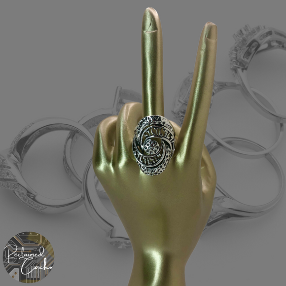 Silver Boho Ring - Size 6