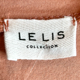 Le Lis Collection Dusty Rose Open Back Wrap Tie Crop Top  - Size Large