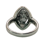 Silver and Multicolor Rhinestone Statement Ring - Size 8.5