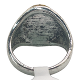 Silver and Gold Statement Ring - Size 10.5