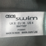 Asos Aqua Sheer Maxi Swim Coverup  - Size 4