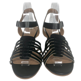 Susina Black Terra Wedge Sandals - Size 11 - Women