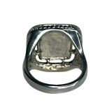 Silver and Gold Square Ring - Size 10