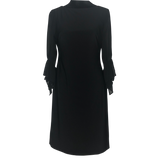 Lauren Ralph Lauren Black Petite Sheer Sleeve Dress - Size 2P