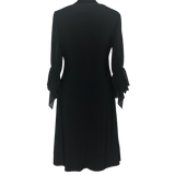 Lauren Ralph Lauren Black Petite Sheer Sleeve Dress - Size 2P