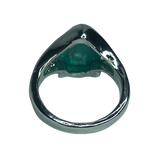 Turquoise Covered Teardrop Ring - Size 6.5